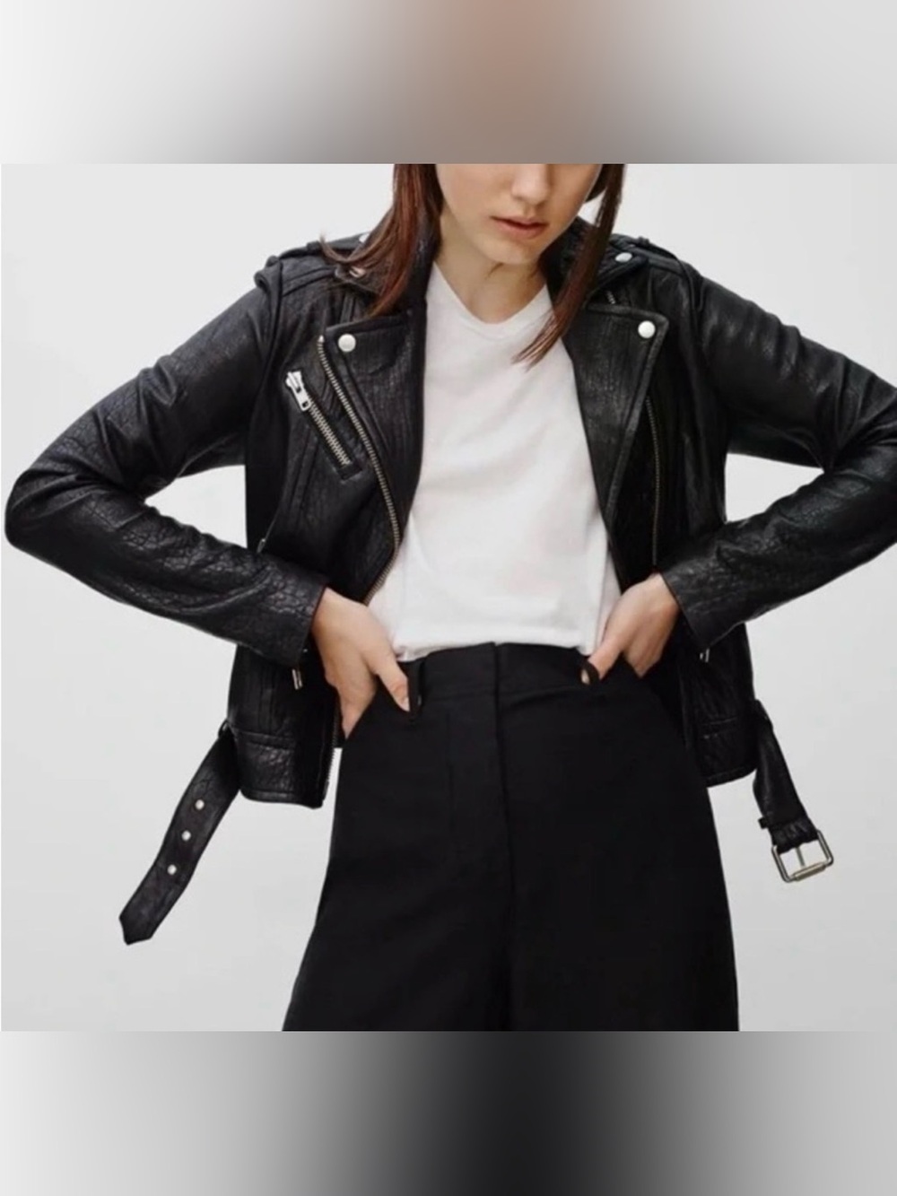 Aritzia x Mackage Rumer pebbled leather jacket sixe M